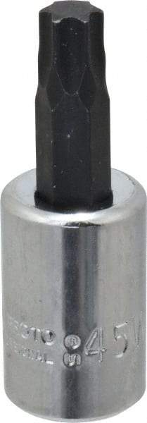 Proto - 3/8" Drive, T45 Torx Bit Socket - 1-31/32" OAL - Americas Industrial Supply