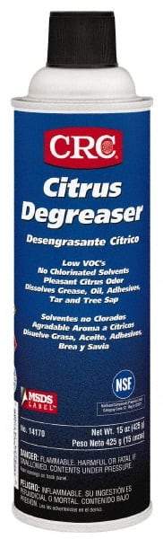 CRC - 16 oz Can Cleaner/Degreaser - Liquid, Petroleum Distillate, Citrus - Americas Industrial Supply
