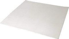 Made in USA - 12" Long, 12" Wide, 1/8" Thick, Silicone Rubber Foam Sheet - 45 to 55 Durometer, White, -20 to 500°F, 640 psi Tensile Strength, Plain Backing, Stock Length - Americas Industrial Supply