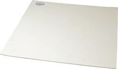 Made in USA - 12" Long, 12" Wide, 1/16" Thick, Silicone Rubber Foam Sheet - 45 to 55 Durometer, White, -20 to 500°F, 640 psi Tensile Strength, Adhesive Backing, Stock Length - Americas Industrial Supply