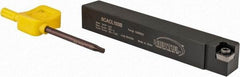 Hertel - SCAC, Left Hand Cut, 10° Lead Angle, 5/8" Shank Height x 5/8" Shank Width, Neutral Rake Indexable Turning Toolholder - 4-1/2" OAL, CC..32.5. Insert Compatibility, Series Screw-Type - Americas Industrial Supply