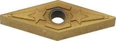 Hertel - VNGG330.5 LF Grade HC210 Carbide Turning Insert - TiN Finish, 35° Diamond, 3/8" Inscr Circle, 3/16" Thick, 0.0079" Corner Radius - Americas Industrial Supply
