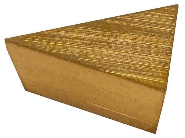 Hertel - TPG220 Grade HC210 Carbide Turning Insert - TiN Finish, 60° Triangle, 1/4" Inscr Circle, 1/8" Thick, 0.004" Corner Radius - Americas Industrial Supply