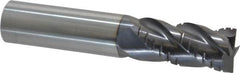 ProMax - 3/4" Diam, 1-5/8" LOC, 4 Flute Solid Carbide Roughing & Finishing Square End Mill - AlTiN Finish, 4" OAL, 3/4" Shank Diam, Weldon Shank, 40° Helix, Centercutting, Regular Length - Americas Industrial Supply