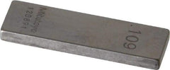 Mitutoyo - 0.109" Rectangular Steel Gage Block - Accuracy Grade 0, Includes Certificate of Inspection - Americas Industrial Supply