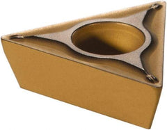 Sumitomo - TPMT331 ESU Grade AC610M Carbide Turning Insert - Al2O3 Finish, 60° Triangle, 3/8" Inscr Circle, 3/16" Thick, 1/64" Corner Radius - Americas Industrial Supply