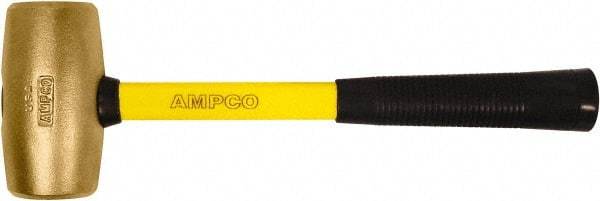 Ampco - 2 Lb Head Mallet - 14" OAL, 14" Long Fiberglass Handle with Grip - Americas Industrial Supply