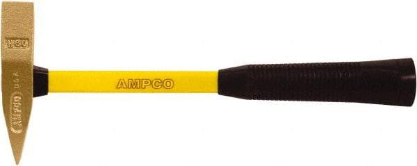 Ampco - 1 Lb Head Scaling Hammer - 14" Long, 1" Face Diam, Fiberglass Handle - Americas Industrial Supply