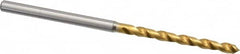 OSG - #38 130° Vanadium High Speed Steel Jobber Drill - TiN Finish, Right Hand Cut, Spiral Flute, Straight Shank, 62mm OAL, Standard Point - Americas Industrial Supply