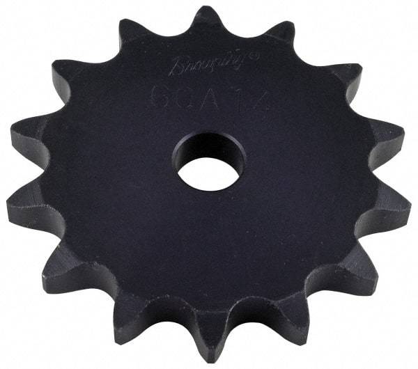 Browning - 18 Teeth, 5/8" Chain Pitch, Chain Size 50, "A" Plate Roller Chain Sprocket - 5/8" Bore Diam, 3.599" Pitch Diam, 3.92" Outside Diam - Americas Industrial Supply