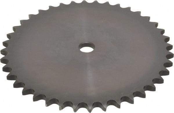 Browning - 40 Teeth, 5/8" Chain Pitch, Chain Size 50, "A" Plate Roller Chain Sprocket - 3/4" Bore Diam, 7.966" Pitch Diam, 8.32" Outside Diam - Americas Industrial Supply