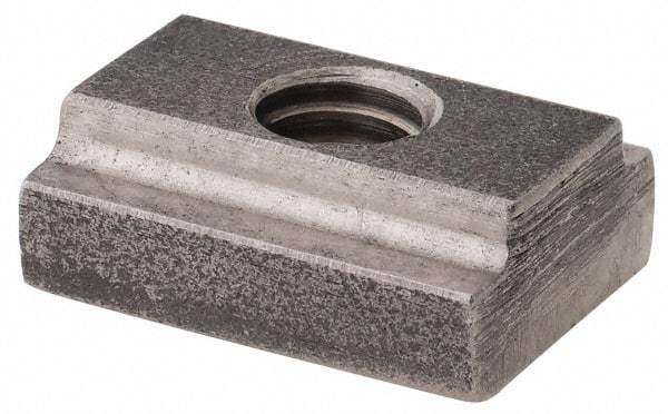 Gibraltar - 1/4-20 Blind Tapped T Slot Nut - 5/16" Slot Width, 1/2 x 11/64" Base Width x Height, 9/16 x 1/4" OAL x Height - Americas Industrial Supply