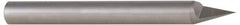 Accupro - 3/8 Inch Diameter, 4 Inch Overall Length, 1/2 Inch Split Length, Solid Carbide, Conical Point Split End Carbide Blank - Single End, 90° Point - Americas Industrial Supply