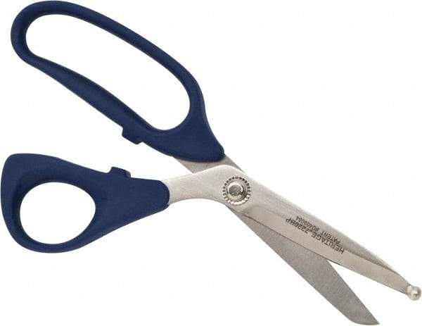 Heritage Cutlery - 3" LOC, 9" OAL Stainless Steel Standard Shears - Ambidextrous, Plastic Bent Handle, For Poultry Processing - Americas Industrial Supply