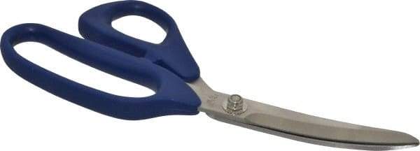 Heritage Cutlery - 3-1/4" LOC, 9" OAL Stainless Steel Standard Shears - Ambidextrous, Plastic Offset Handle, For Poultry Processing - Americas Industrial Supply