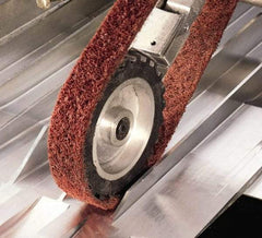 3M - 1" Wide x 72" OAL, Aluminum Oxide Abrasive Belt - Aluminum Oxide, Coarse, Nonwoven, Series SC-BL - Americas Industrial Supply