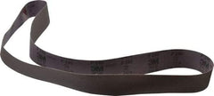 3M - 2" Wide x 60" OAL, 240 Grit, Aluminum Oxide Abrasive Belt - Aluminum Oxide, Very Fine, Coated, X Weighted Cloth Backing, Series 341D - Americas Industrial Supply