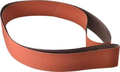 3M - 2" Wide x 72" OAL, 220 Grit, Ceramic Abrasive Belt - Ceramic, Very Fine, Coated, J Weighted Cloth Backing, Series 707E - Americas Industrial Supply