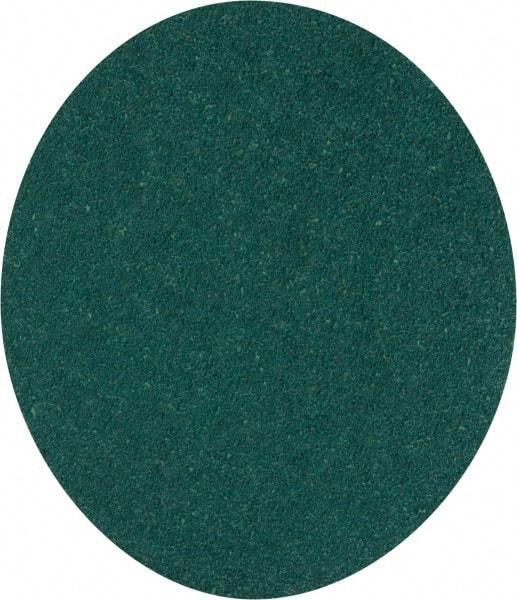 3M - 5" Diam, 40 Grit Aluminum Oxide Adhesive PSA Disc - Coarse Grade, Green, E Weighted Backing, Flexible, Use with Random Orbital Sanders - Americas Industrial Supply