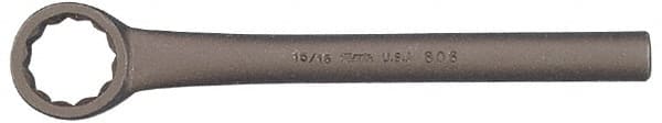 Martin Tools - 9/16", 12 Point, Black Finish, Single End, Box Wrench - Americas Industrial Supply