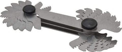 Value Collection - 28 Leaf, 0.5 to 6mm Pitch Range, 4 to 56 TPI Range, Screw Pitch Gage - Americas Industrial Supply