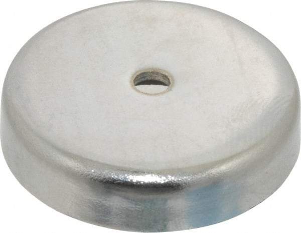 Value Collection - 10-24 Tap, 5.5 kg Average Pull Force, 1-3/8" Diam, 5/16" High, Ceramic Pot Magnet - Red, 0.34" Countersunk Hole - Americas Industrial Supply