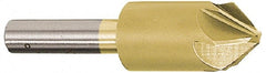 Melin Tool - 1/8" Head Diam, 1/8" Shank Diam, 6 Flute 60° Cobalt Countersink - Americas Industrial Supply