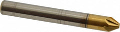 Melin Tool - 1/4" Head Diam, 1/4" Shank Diam, 6 Flute 60° Cobalt Countersink - Americas Industrial Supply