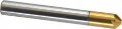 Melin Tool - 1/4" Head Diam, 1/4" Shank Diam, 6 Flute 90° Cobalt Countersink - Americas Industrial Supply