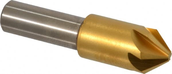 Melin Tool - 1/2" Head Diam, 3/8" Shank Diam, 6 Flute 82° Cobalt Countersink - Americas Industrial Supply