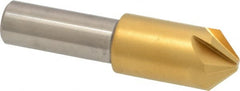 Melin Tool - 1/2" Head Diam, 3/8" Shank Diam, 6 Flute 90° Cobalt Countersink - Americas Industrial Supply