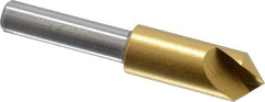 Melin Tool - 3/8" Head Diam, 1/4" Shank Diam, 1 Flute 90° Cobalt Countersink - Americas Industrial Supply