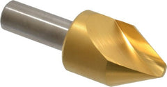 Melin Tool - 1" Head Diam, 1/2" Shank Diam, 1 Flute 60° Cobalt Countersink - Americas Industrial Supply