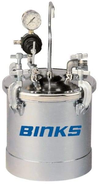 Binks - Paint Sprayer Pressure Tank - 2.8 Gallon PT ASME Tank 1 Regulator, Compatible with Pressure Tank and Spray Guns - Americas Industrial Supply