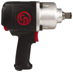 Chicago Pneumatic - 1" Drive, 6,300 RPM, 1,200 Ft/Lb Torque Impact Wrench - Pistol Grip Handle, 850 IPM, 7.5 CFM, 90 psi, 3/8" NPTF Inlet - Americas Industrial Supply