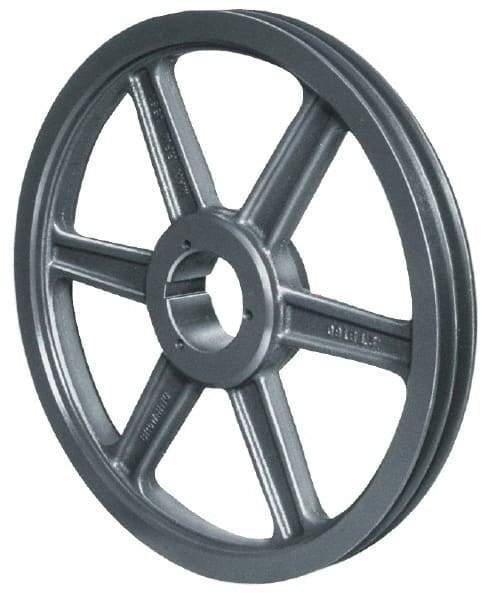 Browning - 3 Groove, 5/8 to 2-1/4 Bore Diam, 5.08" Outside Diam, QD Bushed V Belt Sheave - 4.9 5V Diam Belt Pitch - Americas Industrial Supply