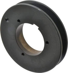 Browning - 1 Groove, 5/8 to 2-1/4 Bore Diam, 5.48" Outside Diam, QD Bushed V Belt Sheave - 5.3 5V Diam Belt Pitch - Americas Industrial Supply
