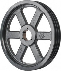 Browning - 3 Groove, 5/8 to 2-1/4 Bore Diam, 15.68" Outside Diam, QD Bushed V Belt Sheave - 15.5 5V Diam Belt Pitch - Americas Industrial Supply