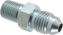 Voss - 7/16-20 x 1/8 Male Thread, Zinc Plated Carbon Steel Industrial Pipe Adapter - MJIC x MBSPT - Americas Industrial Supply