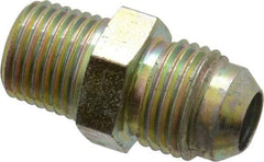 Voss - 9/16-18 x 1/4 Male Thread, Zinc Plated Carbon Steel Industrial Pipe Adapter - MJIC x MBSPT - Americas Industrial Supply