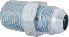 Voss - 3/4-16 x 1/2 Male Thread, Zinc Plated Carbon Steel Industrial Pipe Adapter - MJIC x MBSPT - Americas Industrial Supply