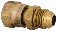 Voss - 3/4-16 Male Thread x 13/16-16 Female Thread, Zinc Plated Carbon Steel Industrial Pipe Adapter - MJIC x FORFS - Americas Industrial Supply