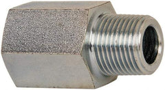 Voss - 3/8 Male Thread x 3/8 Female Thread, Zinc Plated Carbon Steel Industrial Pipe Adapter - MBSPT x FNPT - Americas Industrial Supply