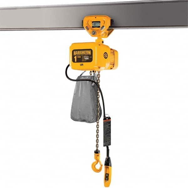 Harrington Hoist - Electric Hoists Type: Electric Chain Hoist Load Capacity (Ton): 5 - Americas Industrial Supply