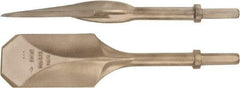 Ampco - 4-1/2" Head Width, 20" OAL, 3-1/4" Shank Diam, Digging Chisel - Hex Drive, Hex Shank - Americas Industrial Supply