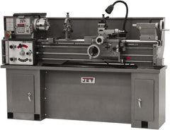 Jet - 13" Swing, 40" Between Centers, 230 Volt, Single Phase Bench Lathe - 5MT Taper, 2 hp, 60 to 1,240 RPM, 1-3/8" Bore Diam, 32" Deep x 45" High x 71" Long - Americas Industrial Supply