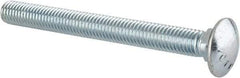 Value Collection - 1/2-13 UNC 5" Length Under Head, Standard Square Neck, Carriage Bolt - Grade 5 Steel, Zinc-Plated Finish - Americas Industrial Supply