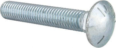 Value Collection - 1/2-13 UNC 3" Length Under Head, Standard Square Neck, Carriage Bolt - Grade 5 Steel, Zinc-Plated Finish - Americas Industrial Supply