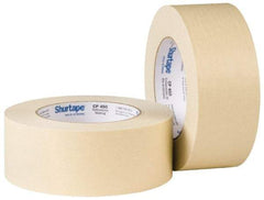 Intertape - 2" Wide x 60 Yd Long Tan Paper Masking Tape - Series PG5, 6.3 mil Thick, 25 In/Lb Tensile Strength - Americas Industrial Supply