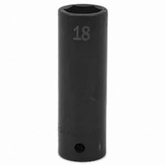 SK - Impact Socket - 1/2"DR 18MM DEEP IMPACT SOCKET - Americas Industrial Supply